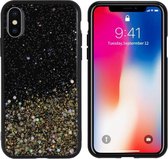 BackCover Spark Glitter TPU + PC voor Apple iPhone Xs Max Goud
