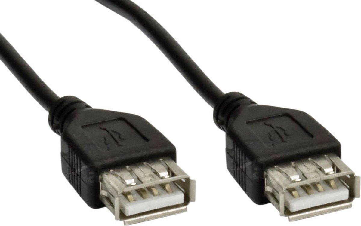 Akyga AK-USB-06 USB-kabel USB 2.0 1,8 m USB A Zwart