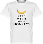 Keep Calm We're All Monkeys T-Shirt - L