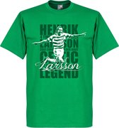 Henrik Larsson Celtic Legend T-Shirt - Groen - M
