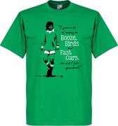 George Best T-Shirt - Groen - XS