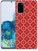 Geschikt voor Samsung Galaxy S20 Plus TPU bumper Batik Red