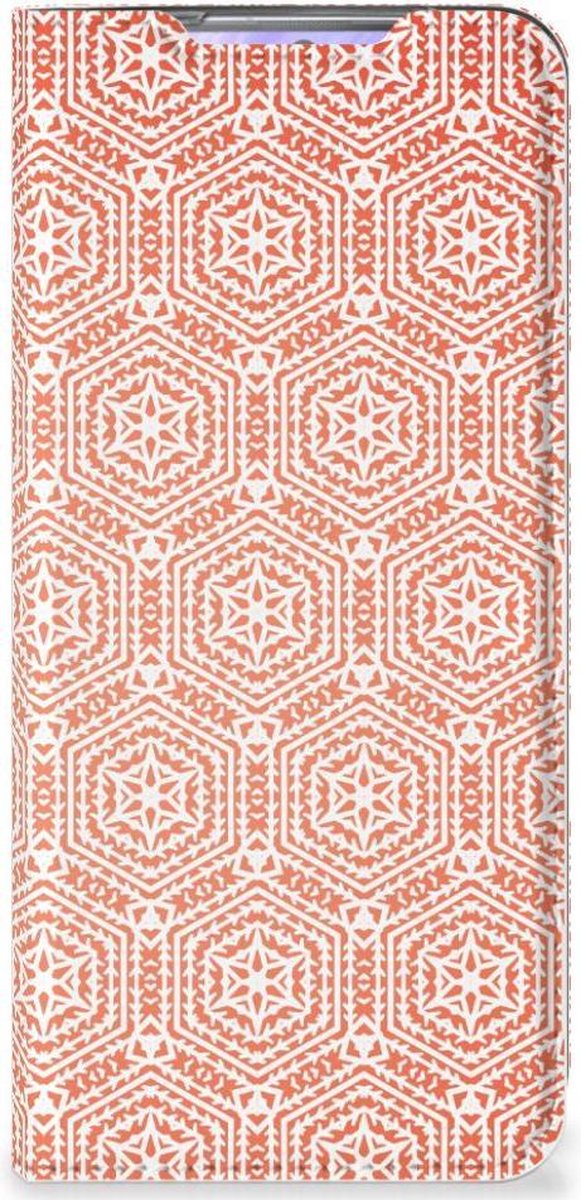 Samsung Galaxy S20 Hoesje met Magneet Pattern Orange