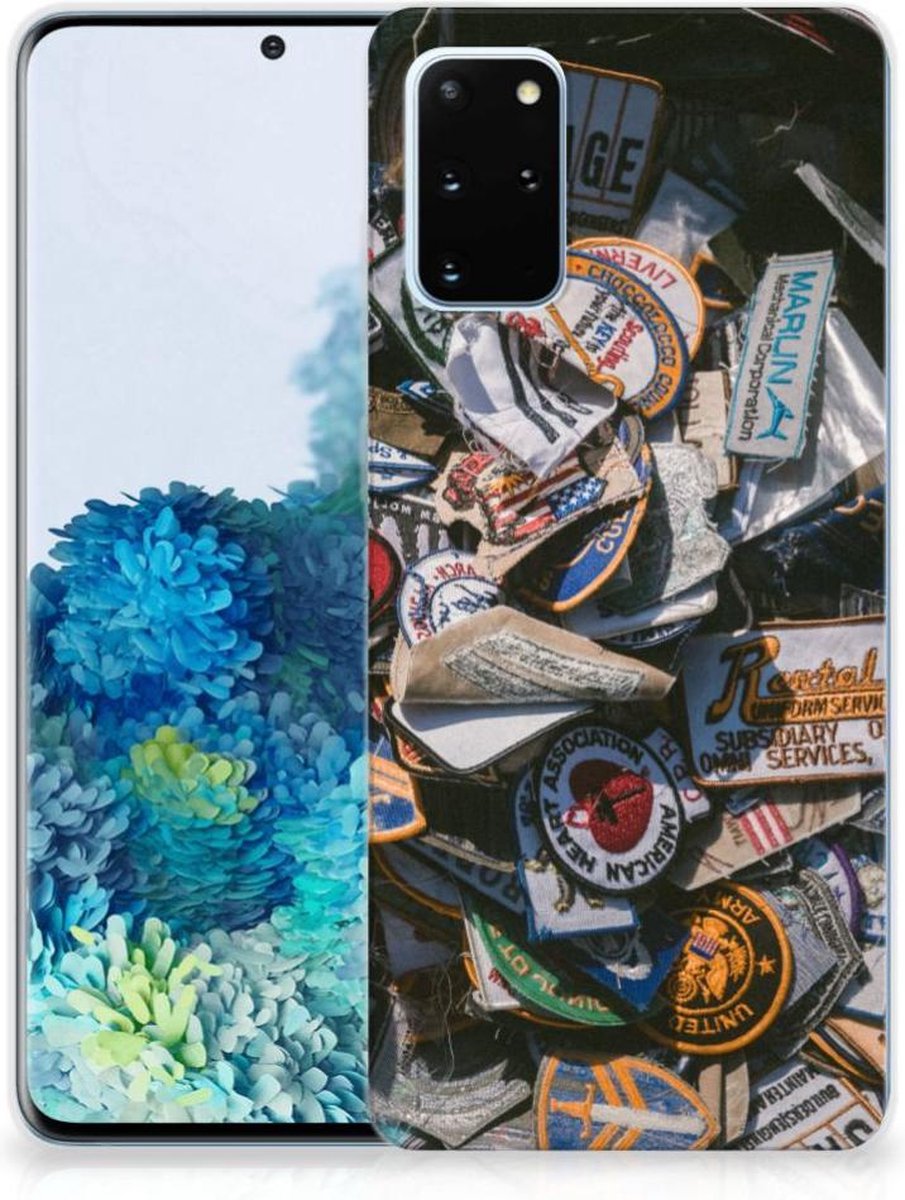 Samsung Galaxy S20 Plus Siliconen Hoesje met foto Badges