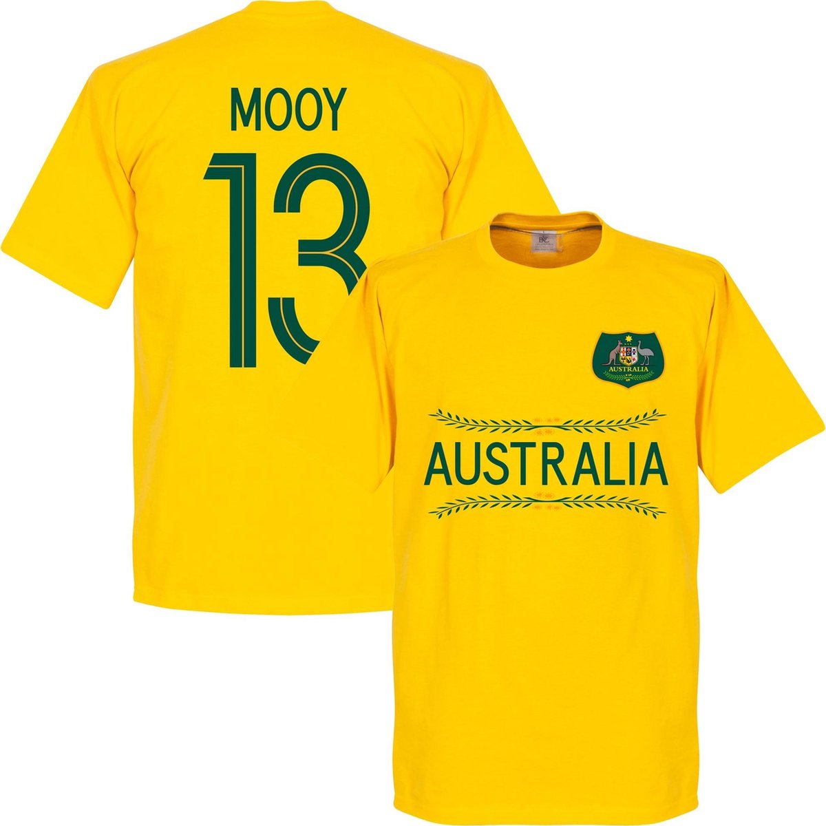 Australië Mooy Team T-Shirt - Geel - XS