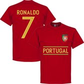 Portugal Ronaldo 7 Team T-Shirt - Rood - XL