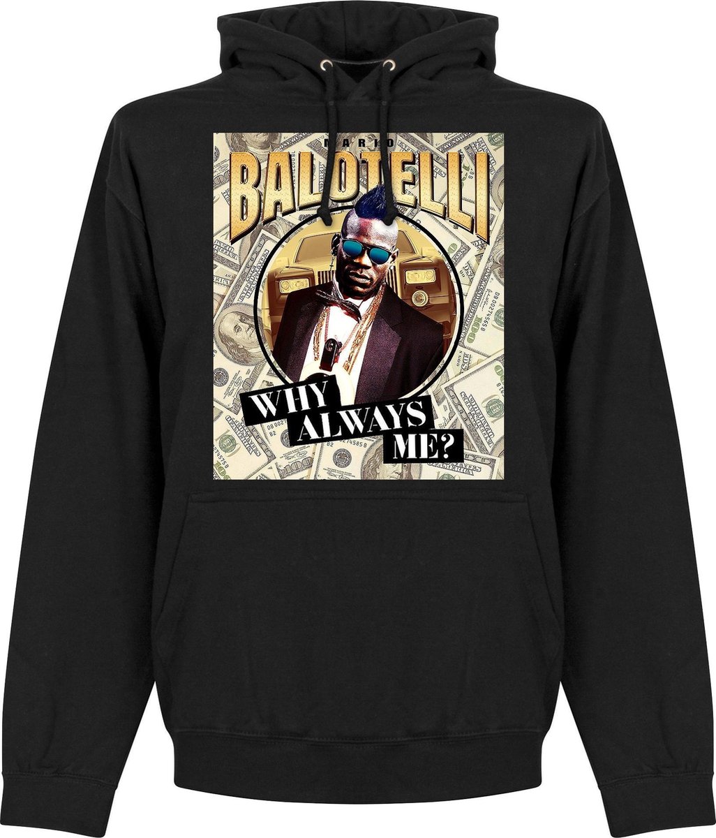 Mario Balotelli Public Enemy Hoodie - Zwart - L