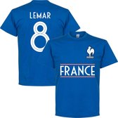 Frankrijk Lemar 8 Team T-Shirt - Blauw - S