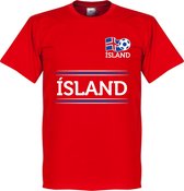 Ijsland Keeper Team T-Shirt - Rood - XXXXL