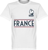 Frankrijk Team T-Shirt - Wit - 5XL