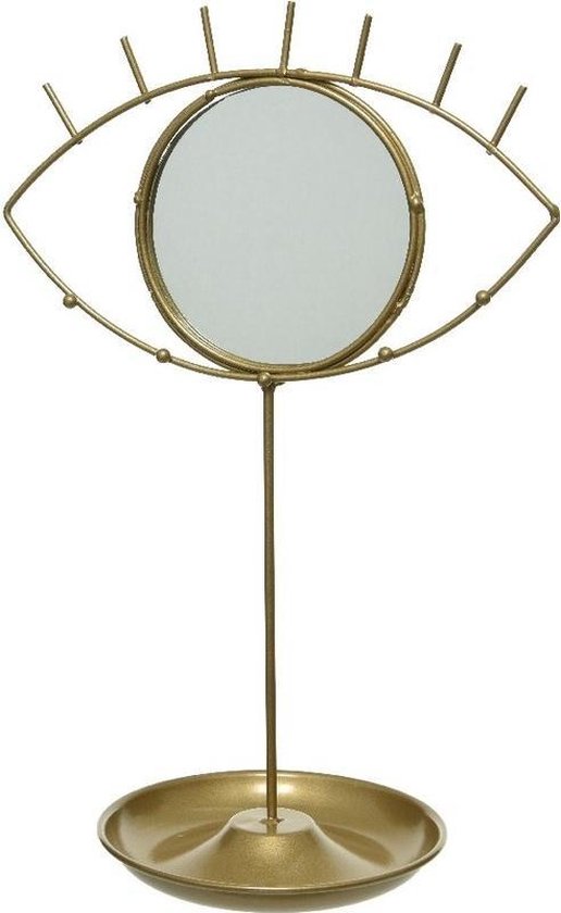 Porte-bijoux en or oeil avec miroir 34 cm - Boîte à bijoux / porte-bijoux  /... | bol.com