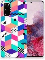 TPU Hoesje Geschikt voor Samsung Galaxy S20 Kleurrijk Blokken