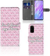 Geschikt voor Samsung Galaxy S20 Portemonnee Hoesje Flowers Pink DTMP