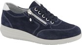 medicus Marine blauwe leren platform sneaker - Maat 37