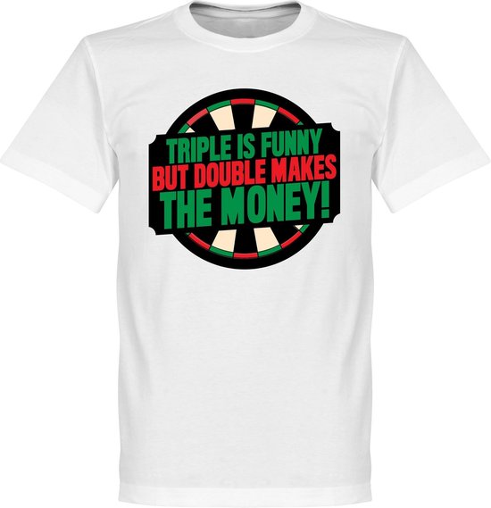 Foto: Double makes the money darts t shirt l