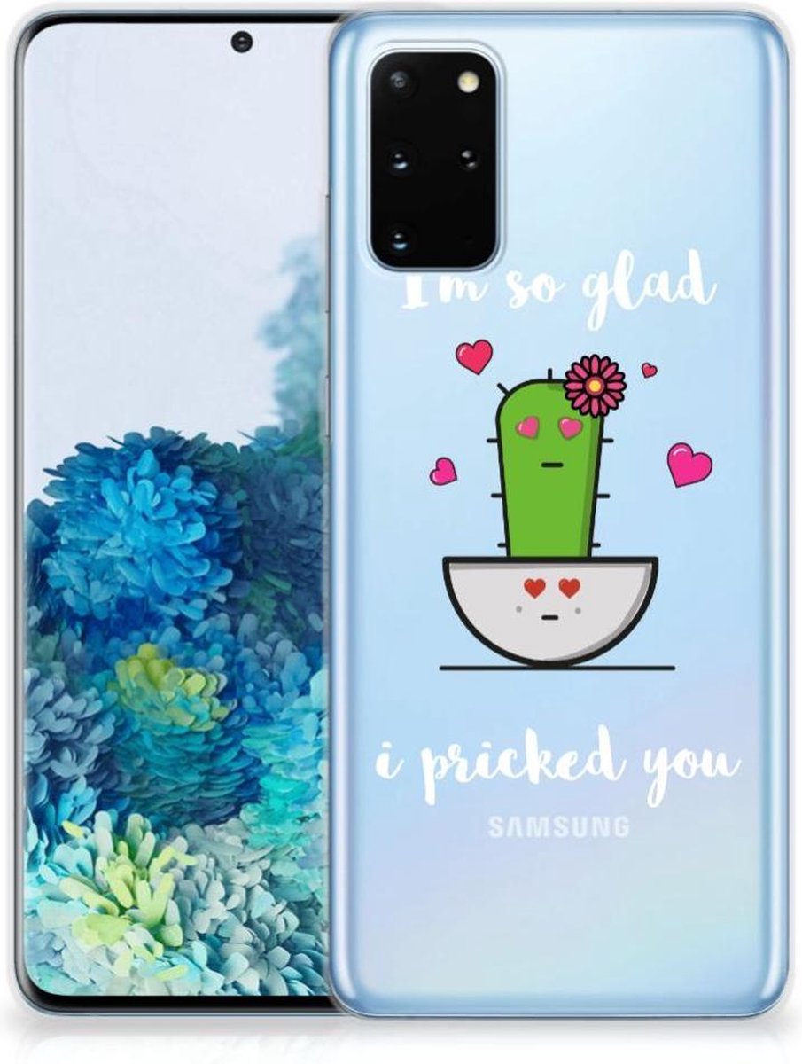 Samsung Galaxy S20 Plus Telefoonhoesje met Naam Cactus Glad