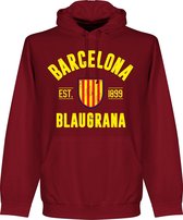 Barcelona Established Hooded Sweater - Rood - L