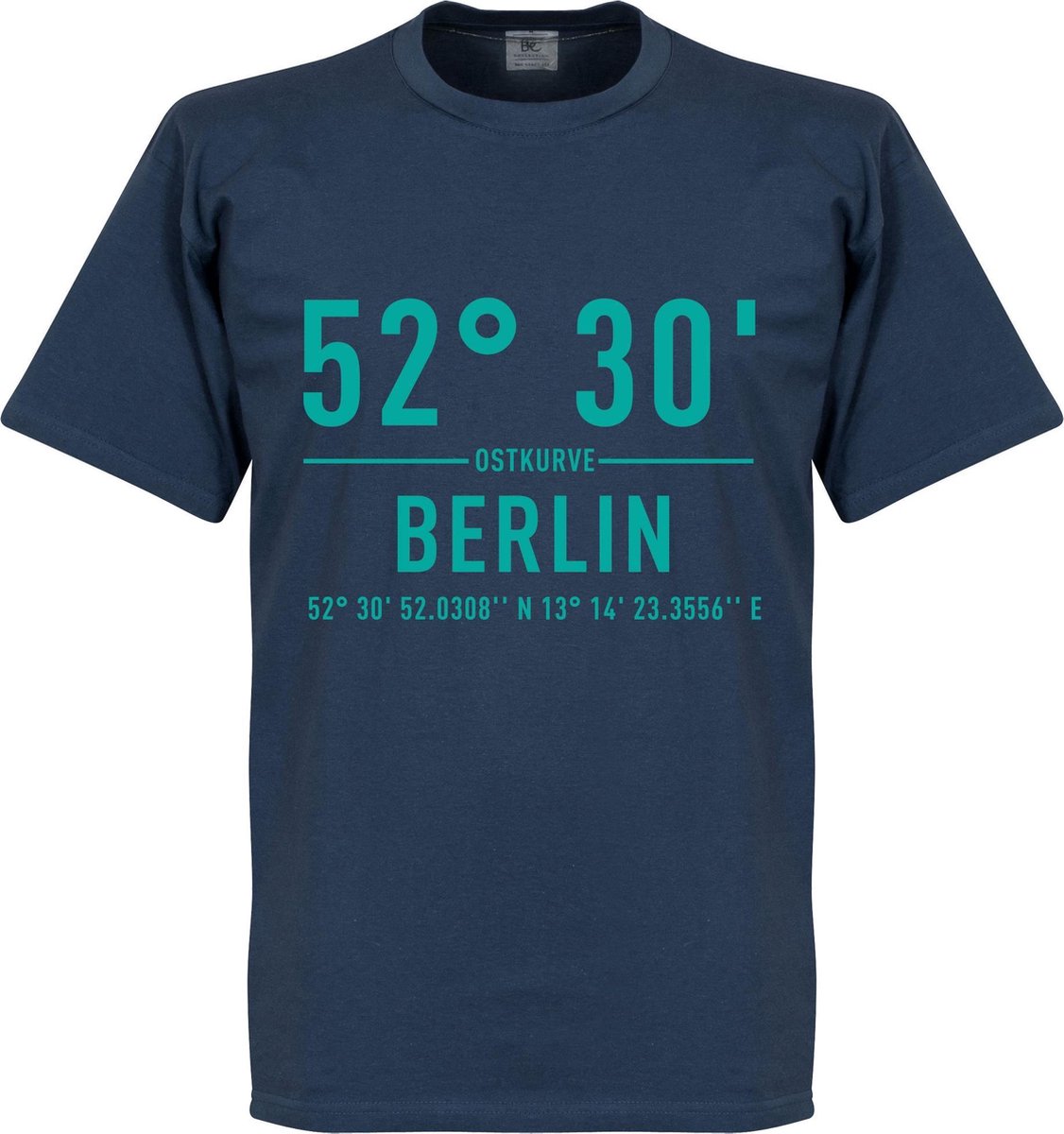 Hertha BSC Olympiastadion Coördinaten T-Shirt - Blauw - L
