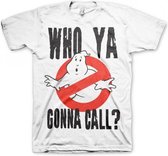 Ghostbuster t-shirt heren wit S