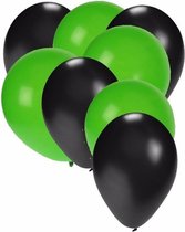 30x ballons noir et vert