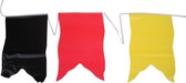 België Vlaggenlijn 10 Meter 25 Stuks Zwart/geel/rood