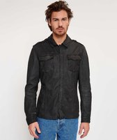 Goosecraft Shirt076 Overhemden Heren - Zwart - Maat L