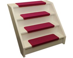 Elite Trapmatten - 15 stuks - Elite Roze 56x17x3,5 Recht