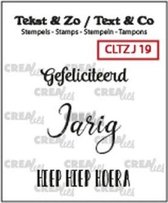 Crealies Tekst & Zo stempel Nederlands no.19 Jarig