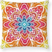 DDP2.040 Diamond Dotz® - Diamond painting kussen - Zomer mandala 18 x 18cm - Ronde steentjes - Volledig pakket