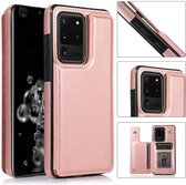 Wallet Case Samsung Galaxy S20 Ultra - roze