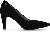 No Stress - Dames - Suède zwarte pumps met hak - Maat 40