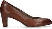 No Stress - Dames - Cognac leren pumps - Maat 40