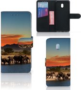 Xiaomi Redmi 8A Telefoonhoesje met Pasjes Olifanten