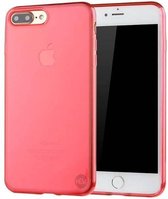 iPhone 7/8 Plus rood siliconenhoesje transparant siliconenhoesje / Siliconen Gel TPU / Back Cover / Hoesje Iphone 7/8 Plus rood doorzichtig