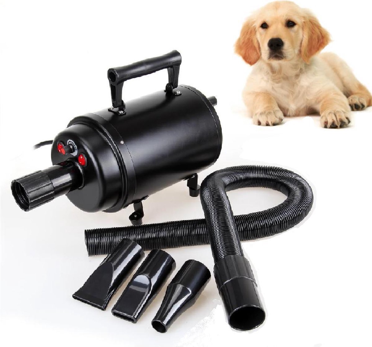 Hondenfohn van PetBlow - Honden Fohn - Dierenborstel- Waterblazer hond -  2800W Incl.... | bol.com