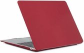 Macbook Hoes Case Cover voor New Macbook Air 13 inch 2018/2019 A1932 - Laptop Cover - Matte Wijnrood