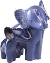 Goebel® - Elephant | Decoratief beeld / figuur "Kiasa & Maisha" | Porselein, 19cm, Limited Edition