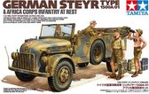 Tamiya German Steyr Type 1500A/01 - & Africa Corps Infantry @ Rest  + Ammo by Mig lijm