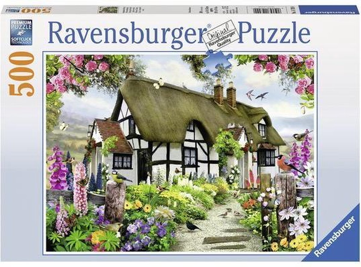 achtergrond Teleurgesteld Oogverblindend Ravensburger puzzel Idyllische cottage - Legpuzzel - 500 stukjes | bol.com