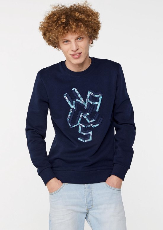 | WE Fashion Heren sweater met opdruk Maat 3XL Heren sweater met opdruk | 95135731 WE Fashion