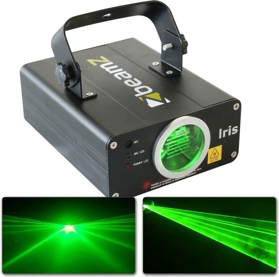 BeamZ Iris Laser Effect Groen 50mW DMX | bol.com