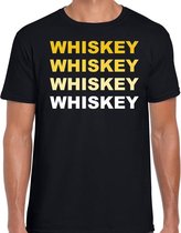 Whiskey drank fun t-shirt zwart voor heren 2XL