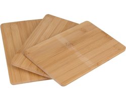 Afleiden Worden Rijden 3x Snijplanken/broodplanken bamboe hout rechthoek 22 cm - Snijplanken voor  groente,... | bol.com