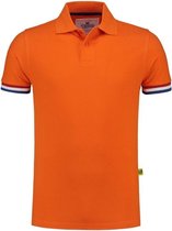 Oranje polo shirt Holland voor heren - Nederland supporter/fan Koningsdag kleding - EK/WK voetbal - Olympische spelen - Formule 1 verkleedkleding S