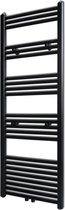 Radiator/handdoekenrek recht zwart 500x1424 mm