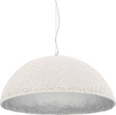 Hanglamp E27 Ã˜70 cm wit en zilver