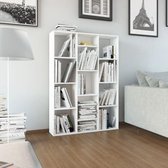Kamerscherm/boekenkast 100x24x140 cm spaanplaat wit