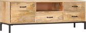 Tv-meubel 130x30x45 cm massief mangohout