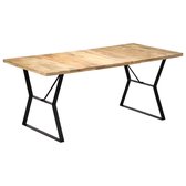 Eettafel 180x90x76 cm massief mangohout