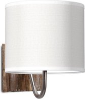 Home Sweet Home wandlamp Bling - wandlamp Drift inclusief lampenkap - lampenkap 20/20/17cm - geschikt voor E27 LED lamp - wit